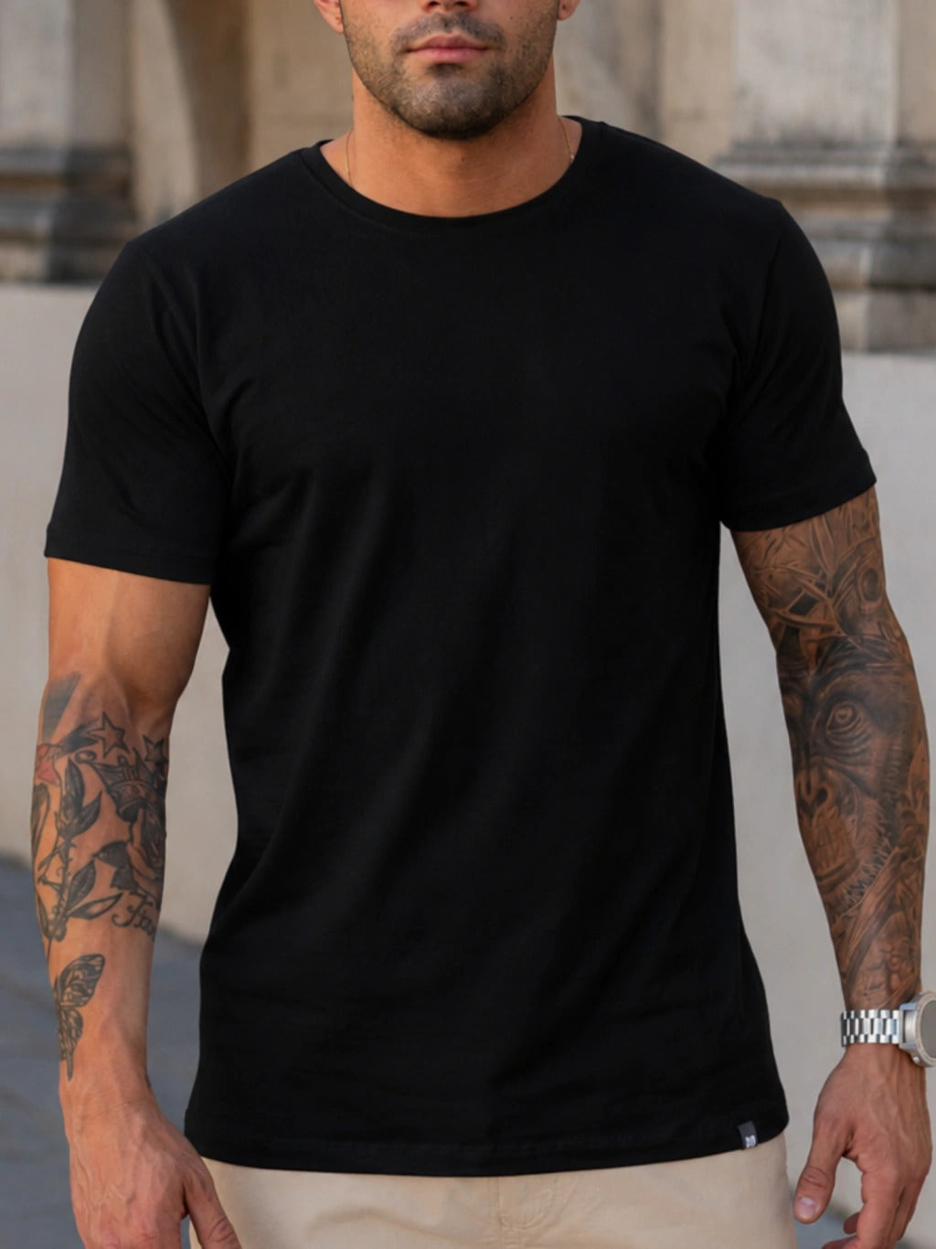 Remera Basic Algodón 20.1 Pesada
