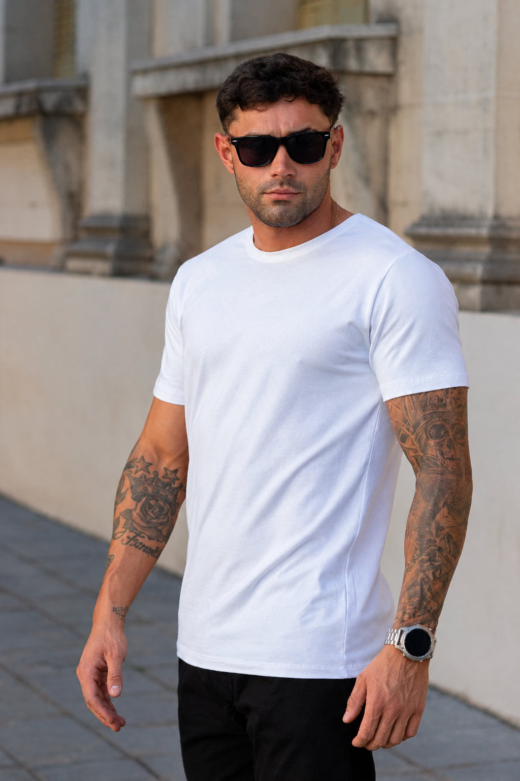 Remera Basic Algodón 20.1 Pesada