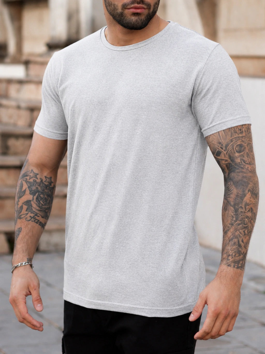 Remera Basic Algodón 20.1 Pesada